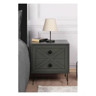 Hanah Home Nightstand Luna - Anthracite