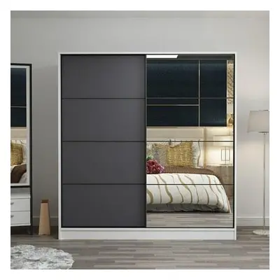 Hanah Home Wardrobe Kale - 3163 WhiteAnthracite