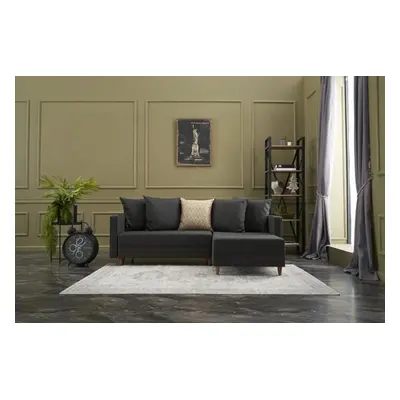 Atelier del Sofa Corner Sofa-Bed Aydam Right - Anthracite