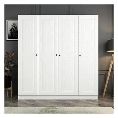 Hanah Home Wardrobe Kale Mebran - 4008 White