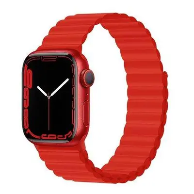 Devia remienok Deluxe Series Sport3 Silicone Magnet Band 40/41mm - Red