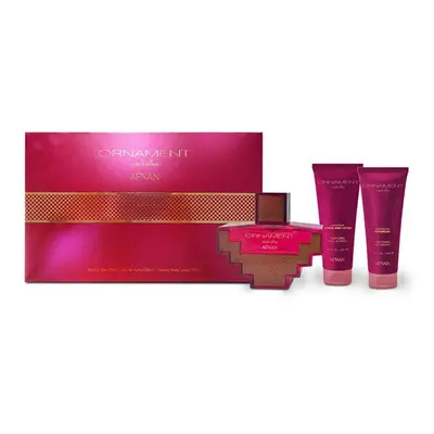 Afnan Ornament Purple - EDP 100 ml + sprchový gel 100 ml + tělové mléko 100 ml