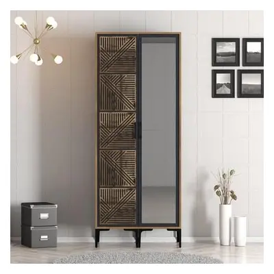 Hanah Home Wardrobe Kumsal PR - Walnut, Anthracite WalnutAnthracite