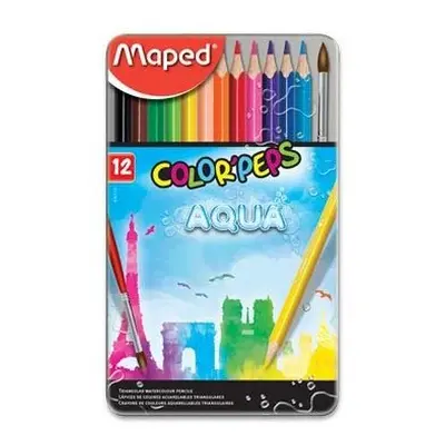 MAPED Pastelky Aqua Color'Peps 12ks + štětec