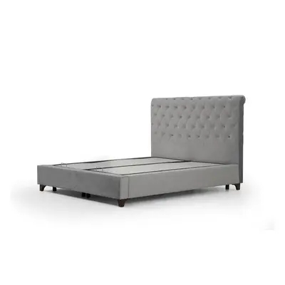 Hanah Home Double Bed Base & Headboard Deluxe 150 x 200 - Grey