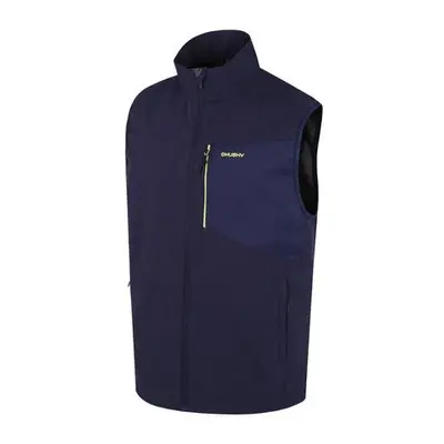 Husky Pánská softshell vesta Salien M dk. blue S