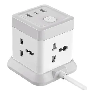 Napájecí lišta XO WL20 4x zásuvka AC, 1x USB-C, 2x USB-A, 2500W (bílá)