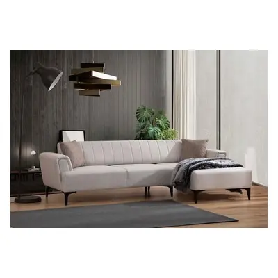 Atelier del Sofa Corner Sofa-Bed Hamlet Right- Ecru