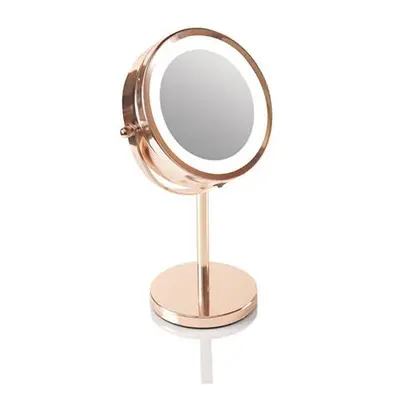 Rio-Beauty Oboustranné kosmetické zrcátko (Rose Gold Mirror)