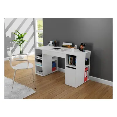 Hanah Home Study Desk Diamond - White