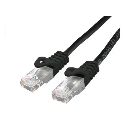 Kabel C-TECH patchcord Cat6, UTP, černý, 5m