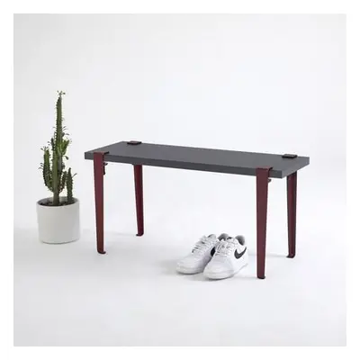 Hanah Home Bench Khalkeus - AnthraciteBurgundy AnthraciteClaret Red