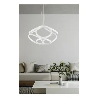 Opviq Chandelier Yin Yang - White, Yellow Light