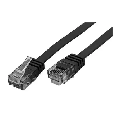 PremiumCord sp6uflat010C Plochý patch, UTP RJ45-RJ45 CAT6, 1m, černý, 95380