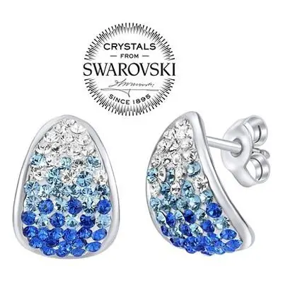 SILVEGO stříbrné se Swarovski Crystals modré SILVEGOBD36093