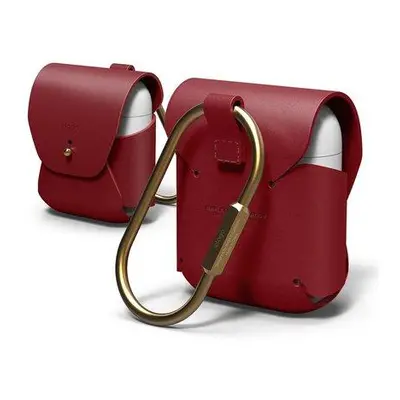 Elago Airpods Leather Case - Red