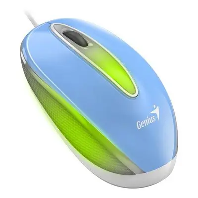 GENIUS DX-Mini Baby Blue/ drátová/ 1000 dpi/ USB/ modrá/ RGB LED, 31010025402