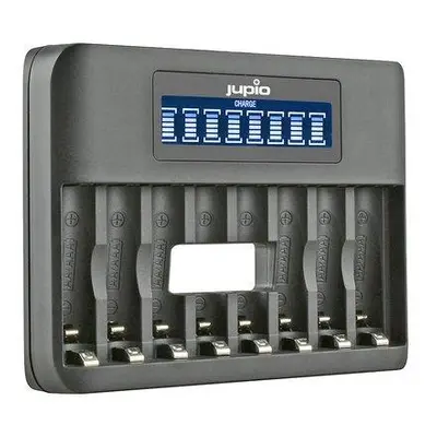 Nabíječka Jupio USB 8-slots Octo Battery Charger LCD pro 1 až 8ks AA/ AAA baterií