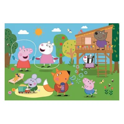 TREFL Puzzle Prasátko Peppa: Zábava v trávě MAXI 24 dílků