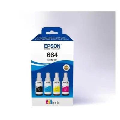 Epson inkoustová náplň/ T66464A/ 664 EcoTank/ L120/ L310/ L305x/ L3060/ L3070/ L1300/ 4-colour M