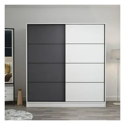 Hanah Home Wardrobe Kale - 3970 WhiteAnthracite