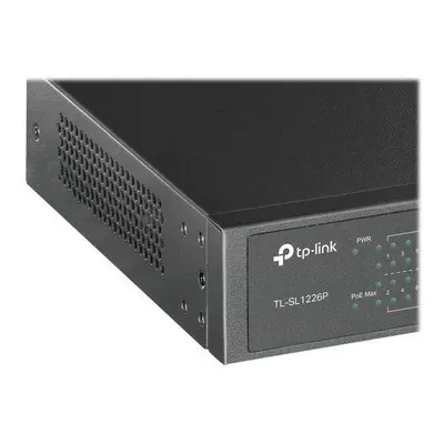 TP-Link TL-SL1226P - 26-portový Switch PoE+ s 24 porty 10/100 Mbit/s a 2 gigabitovými porty + 2 