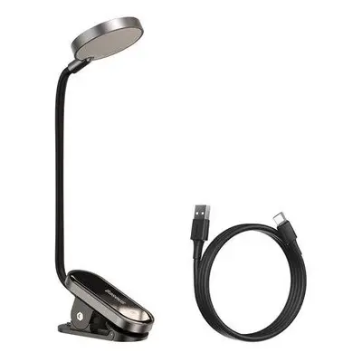 Baseus (DGRAD-0G) Comfort Reading Mini Clip Lamp - tmavě šedá