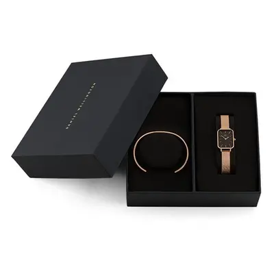 Daniel Wellington SET Combo Quadro 20x26 RG Black, Classic Bracelet RG Large