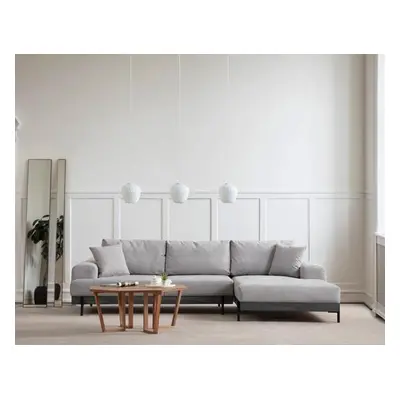 Atelier del Sofa Corner Sofa Eti Black Right - Grey