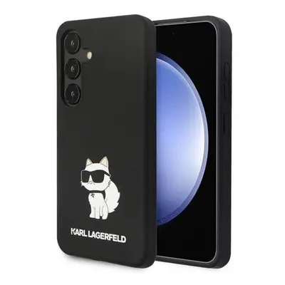 Karl Lagerfeld Liquid Silicone Choupette NFT Zadní Kryt pro Samsung Galaxy S24 Black