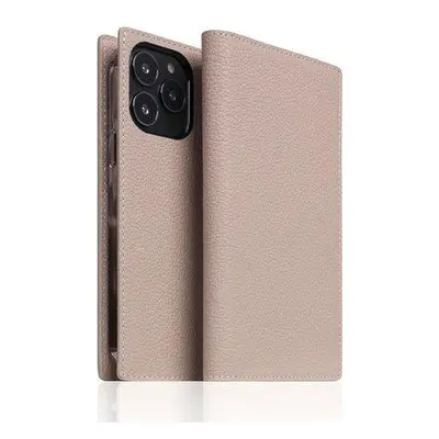 SLG Design puzdro D8 Full Grain Leather pre iPhone 14 Pro - Light Cream