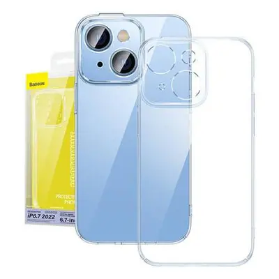 Baseus Crystal Transparent Case a sada tvrzeného skla pro iPhone 14 Plus