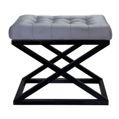 Atelier del Sofa Pouffe Capraz - Black, Grey v2 BlackGrey