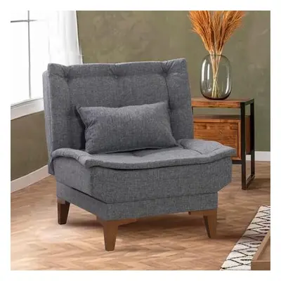 Atelier del Sofa Wing Chair Santo - Dark Grey