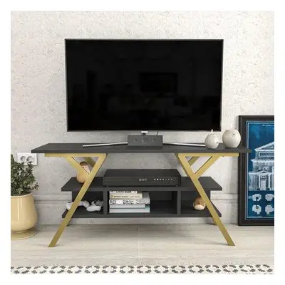 Hanah Home TV Stand Minerva - Gold, Anthracite GoldAnthracite