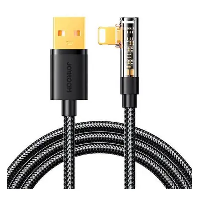 Úhlový kabel k USB-A / Lightning / 1,2 m Joyroom S-UL012A6 (černý)