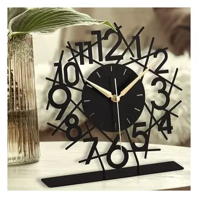 Aberto Design Decorative Clock Lineal - Black