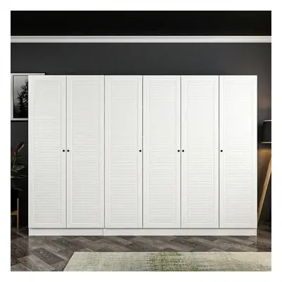 Hanah Home Wardrobe Kale Mebran - 8423 White