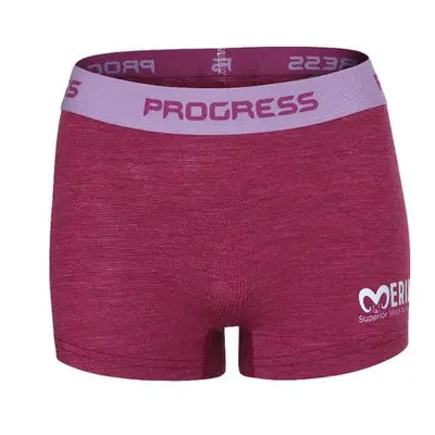 PROGRESS MW SKNZ dámské merino boxerky XL vínový melír