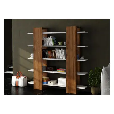 Hanah Home Bookshelf Pool - White, Walnut WhiteWalnut