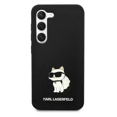 Karl Lagerfeld Liquid Silicone Choupette NFT kryt Samsung Galaxy S23+ černý