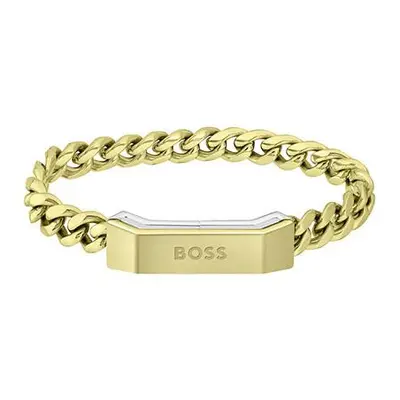 Hugo Boss Stylový pozlacený náramek Carter 1580318 17,5 cm