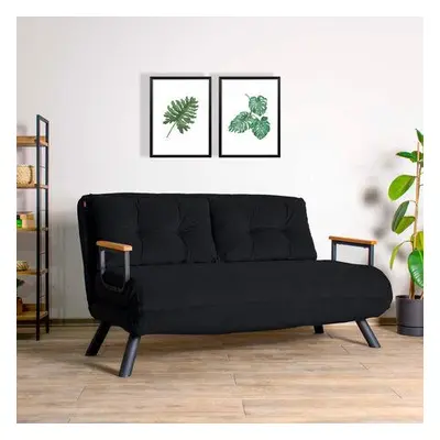 Atelier del Sofa 2-Seat Sofa-Bed Sando 2-Seater - Black