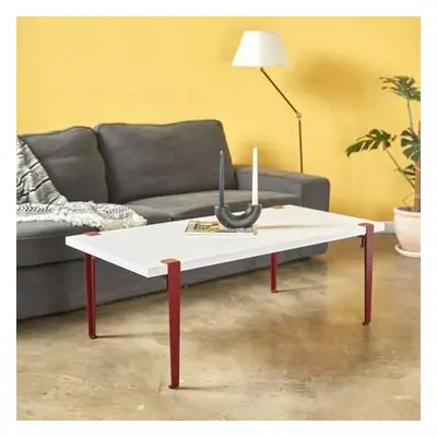 Hanah Home Coffee Table Fonissa - WhiteBurgundy