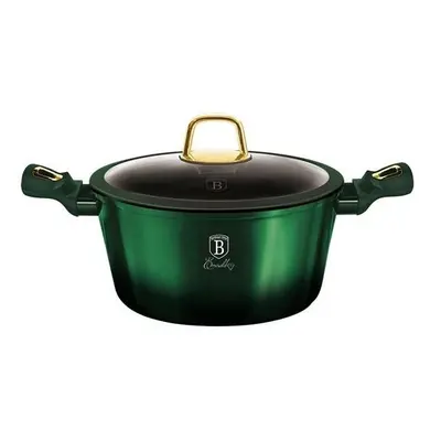 Berlingerhaus Kastrol s poklicí a titanovým povrchem 24 cm Emerald Collection BH-6058