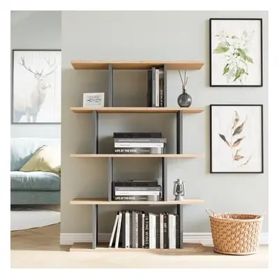 Hanah Home Bookshelf Harmon - Oak, Anthracite OakAnthracite