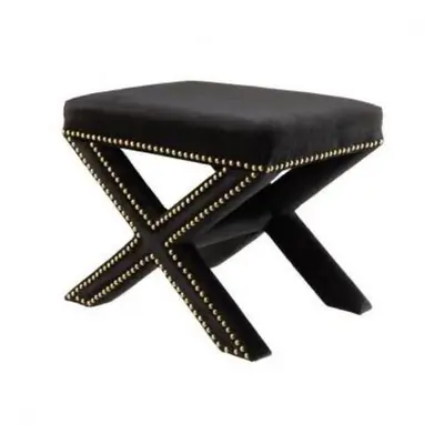 Hanah Home Pouffe Pelona Capraz Pouffe 60 - Gold BlackGold