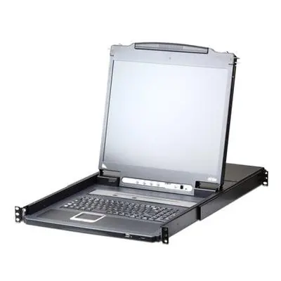 ATEN CL5716IN 16-Port PS/2-USB VGA 19" LCD KVM over IP Switch with Daisy-Chain Port and USB Peri