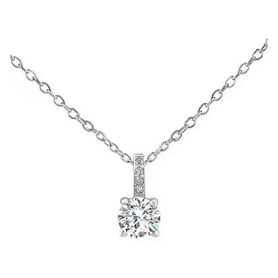 SILVEGO Stříbrný s čirými Swarovski® zirconia LPS1274NSWW