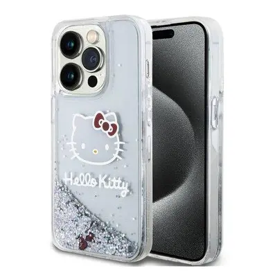 Hello Kitty Liquid Glitter Electroplating Head Logo iPhone 13 Pro čiré